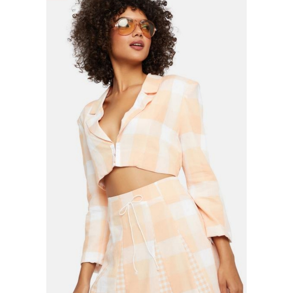 For Love & Lemons Eugenie Crop Blazer NWT L